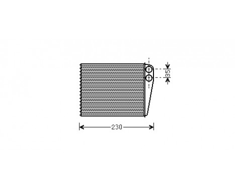 Värmeväxlare, kupévärmare *** IR PLUS *** 30006465 International Radiators Plus