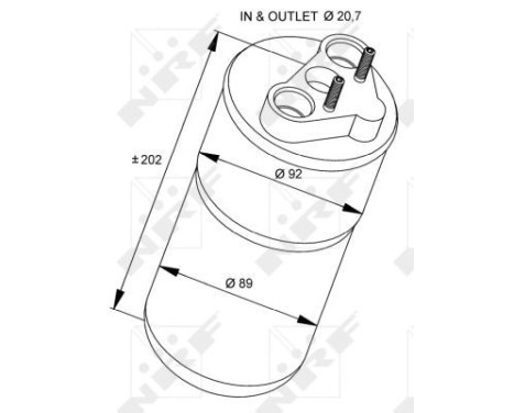 Torkare,m klimatanläggning 33318 NRF