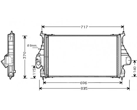 INTERCOOLER 406 2.2HDi MANUAL från '99 40004273 International Radiators