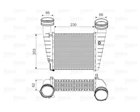 Intercooler, laddluftkylare 817938 Valeo