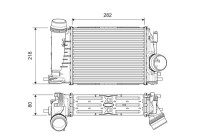 Intercooler, laddluftkylare 818316 Valeo