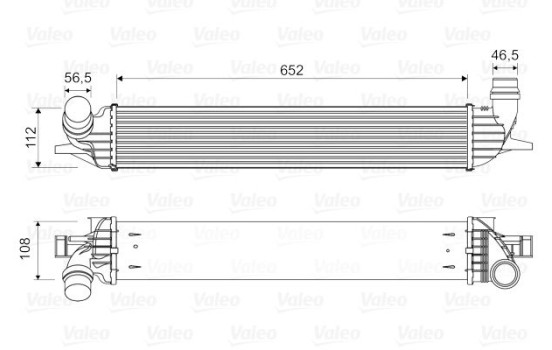 Intercooler, laddluftkylare 818330 Valeo