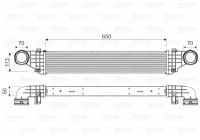 Intercooler, laddluftkylare 818337 Valeo