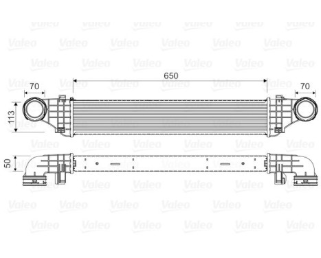 Intercooler, laddluftkylare 818337 Valeo