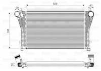 Intercooler, laddluftkylare 818347 Valeo