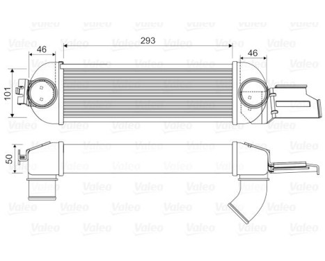 Intercooler, laddluftkylare 818355 Valeo