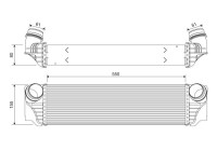 Intercooler, laddluftkylare 818367 Valeo
