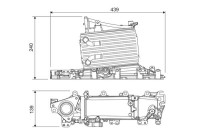 Intercooler, laddluftkylare 818683 Valeo