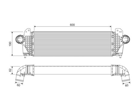 Intercooler, laddluftkylare 818694 Valeo