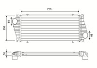Intercooler, laddluftkylare 822937 Valeo