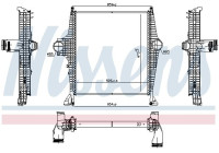 Intercooler, laddluftkylare 961287 Nissens