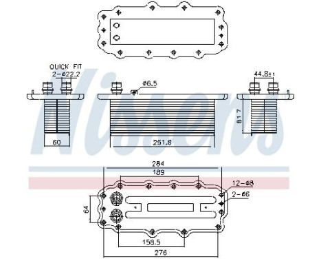 Intercooler, laddluftkylare 961295 Nissens