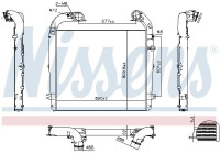 Intercooler, laddluftkylare 961439 Nissens