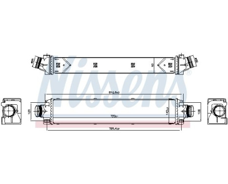 Intercooler, laddluftkylare 961467 Nissens