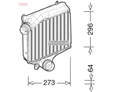 Intercooler, laddluftkylare DIT28023 Denso