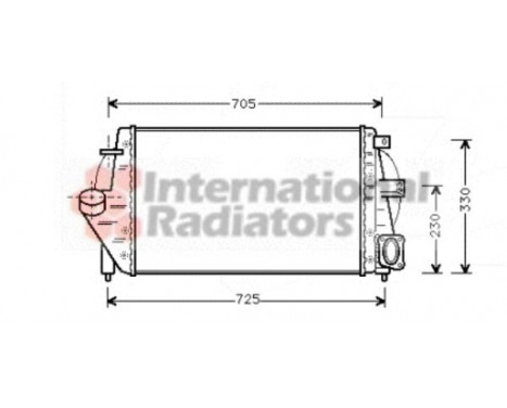 INTERCOOLER upp till '98 2.2 TD 43004212 International Radiators, bild 2