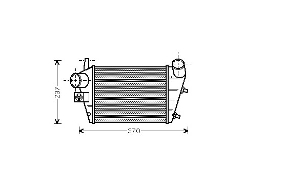 Laddluftkylare 01004085 International Radiators, bild 2