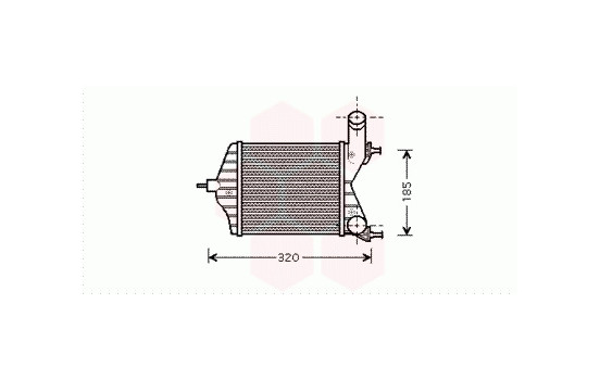 Laddluftkylare 17004280 International Radiators, bild 2