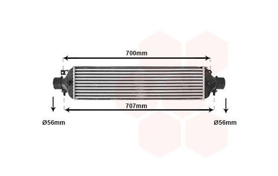 Laddluftkylare 17004364 International Radiators, bild 2