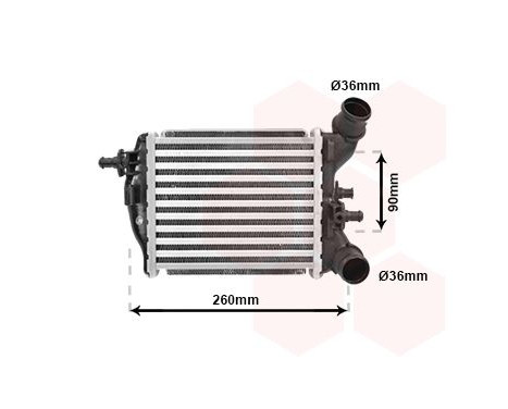 Laddluftkylare 17004376 International Radiators, bild 2