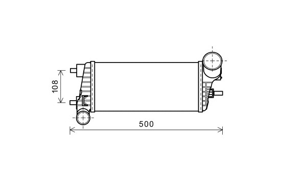 Laddluftkylare 18004471 International Radiators, bild 2