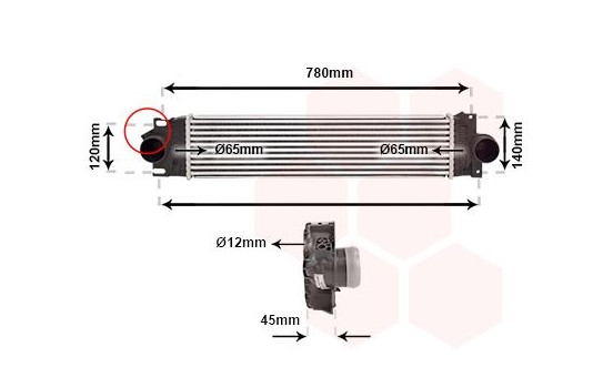 Laddluftkylare 18014711 International Radiators