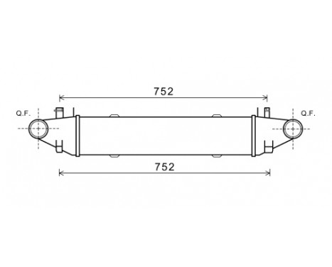 Laddluftkylare 30004596 International Radiators, bild 2