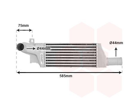 Laddluftkylare 37004322 International Radiators, bild 2