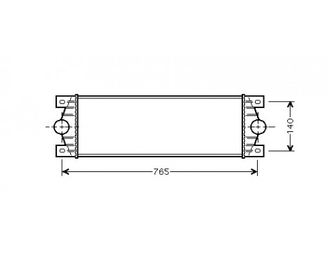 Laddluftkylare 43004329 International Radiators, bild 2