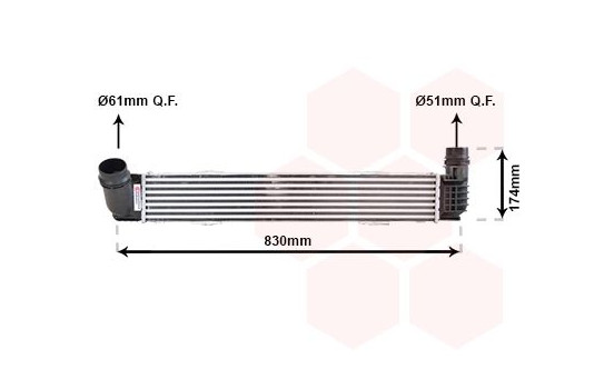 Laddluftkylare 43004413 International Radiators, bild 2