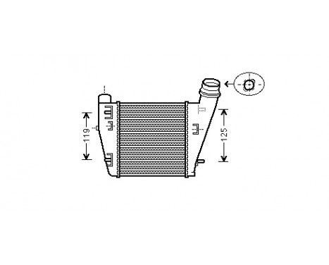 Laddluftkylare 43004423 International Radiators, bild 2