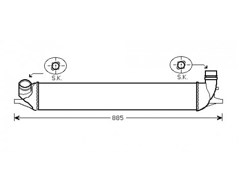 Laddluftkylare 43004426 International Radiators