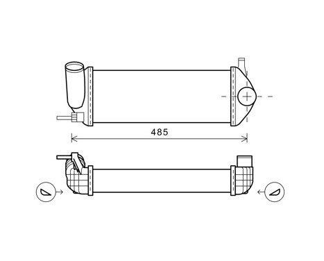 Laddluftkylare 43004484 International Radiators
