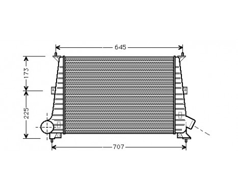 Laddluftkylare 47004047 International Radiators, bild 2