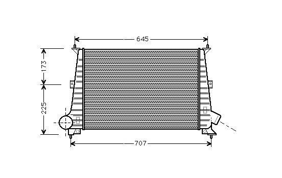 Laddluftkylare 47004047 International Radiators, bild 2