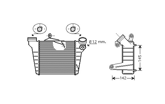 Laddluftkylare 49004036 International Radiators, bild 2