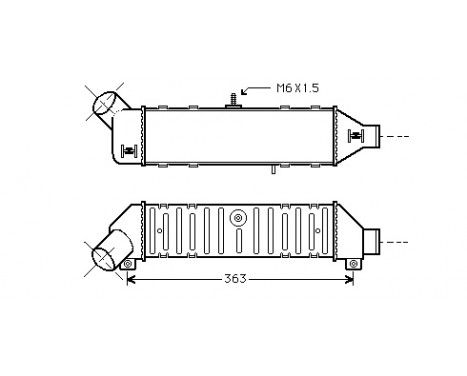 Laddluftkylare 58004136 International Radiators, bild 2