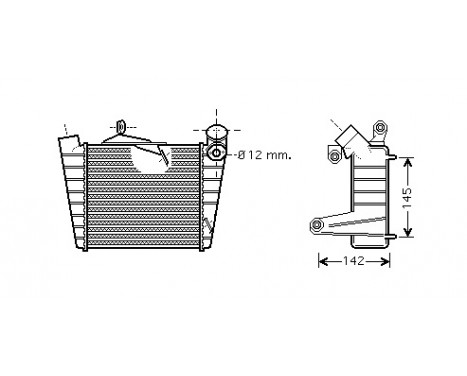 Laddluftkylare 58004213 International Radiators, bild 2