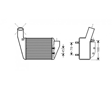 Laddluftkylare 58004222 International Radiators, bild 2