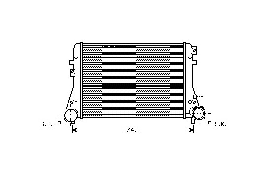 Laddluftkylare 58004227 International Radiators, bild 2