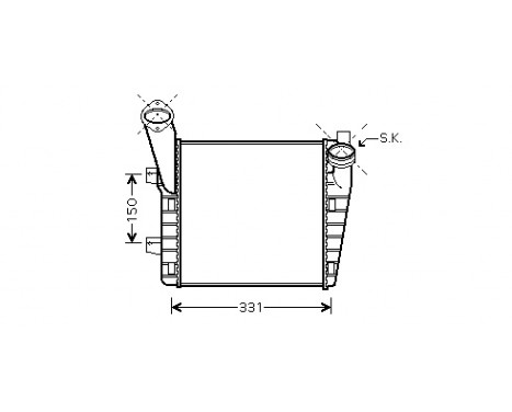 Laddluftkylare 58004234 International Radiators, bild 2