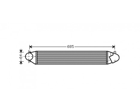 Laddluftkylare 58004248 International Radiators, bild 2
