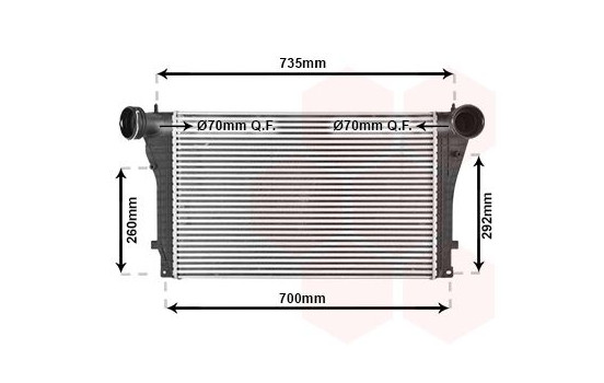 Laddluftkylare 58004319 International Radiators