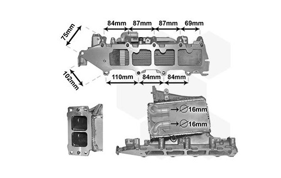 Laddluftkylare 58004361 International Radiators