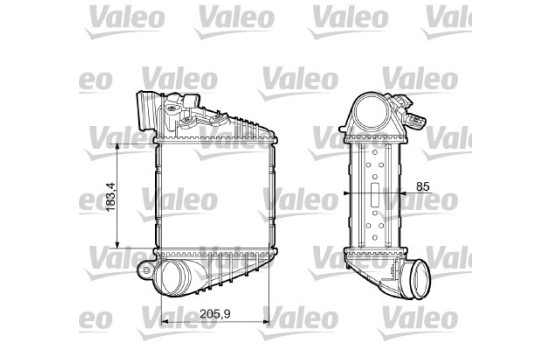 Laddluftkylare 817653 Valeo