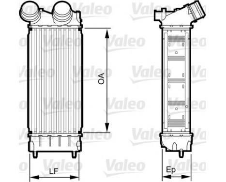 Laddluftkylare 818226 Valeo, bild 2