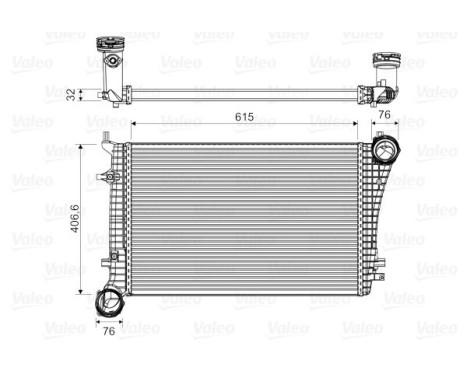 Laddluftkylare 818675 Valeo