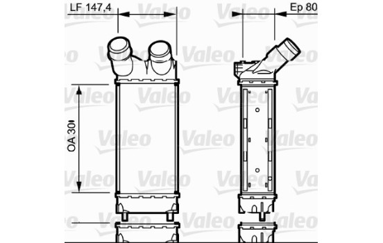 Laddluftkylare 818866 Valeo