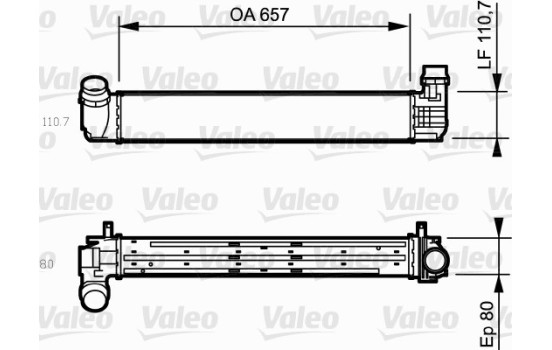 Laddluftkylare 818870 Valeo