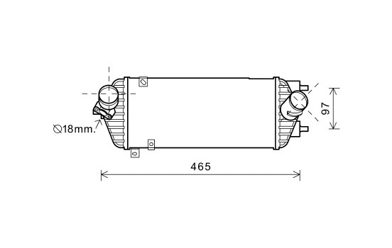 Laddluftkylare 82004293 International Radiators
